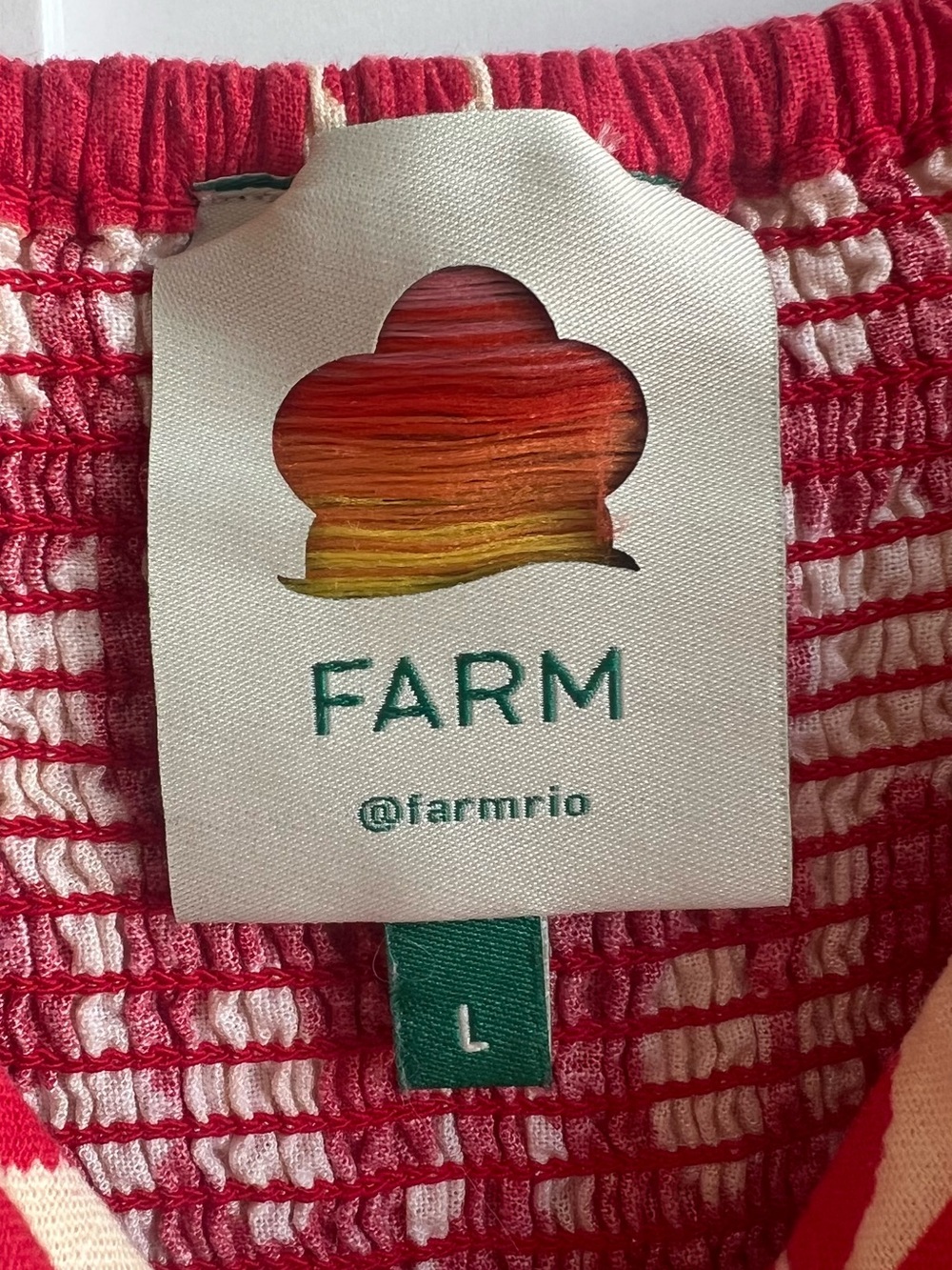 FARM RIO Red Romper Size L - Picture 2 of 10